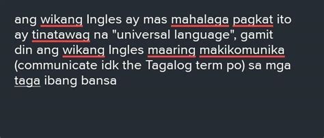 Bakit mas ginagamit ang wikang ingles kaysa sa filipino